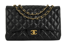 Jumbo Single Flap, Lambskin, Black, 13858803 (2009/10), B/DB, 2*